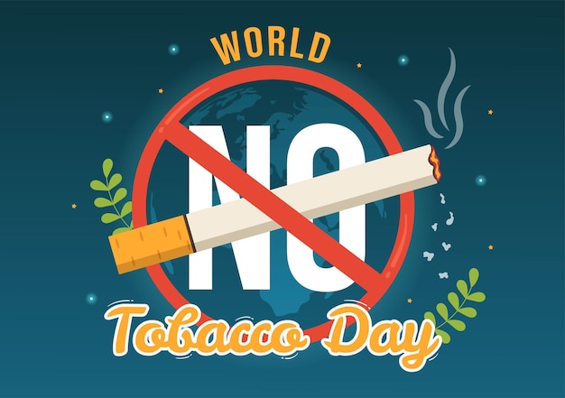 Иллюстрация всемирного дня без табака 