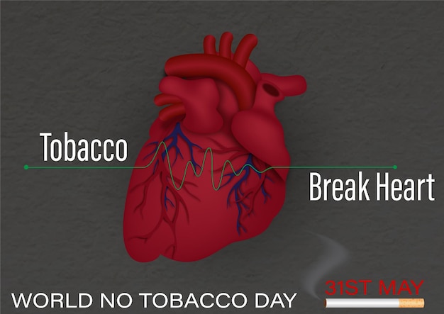 World no tobacco day poster campaign in vector design