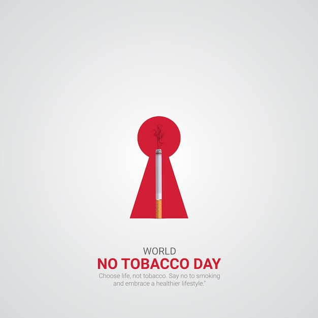 Vector world notobacco day world notobacco day creative ads design mmay 31 vector 3d illustration