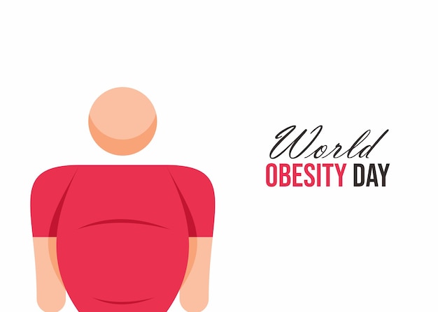 Vector world obesity day