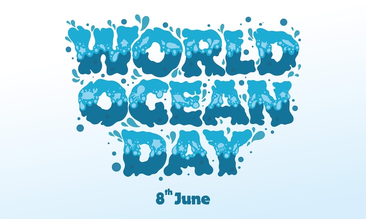 Vector world ocean day background
