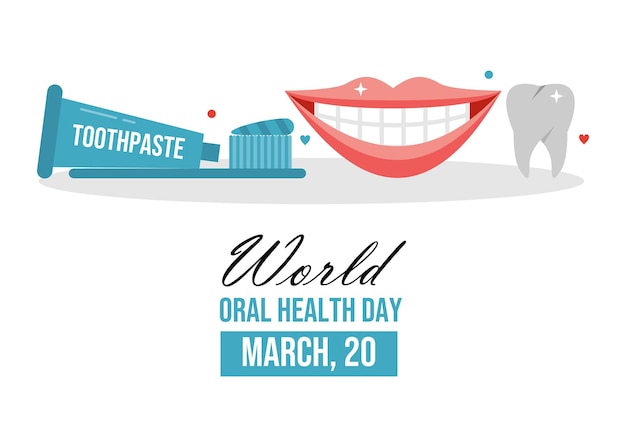 Vector world oral health day