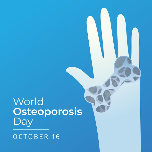 Vector world osteoporosis day design template