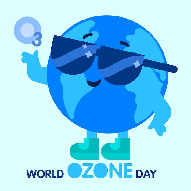 Disegno di simbolo della giornata mondiale dell'ozono