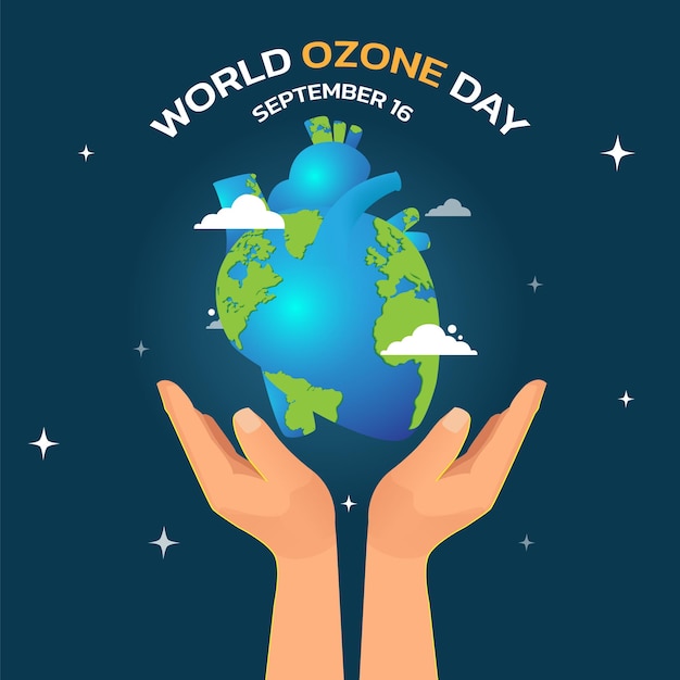 World ozone day vector illustration for poster banner
design