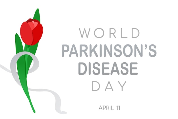 벡터 세계 parkinson39s 질병의 날 배경 벡터 일러스트 레이 션