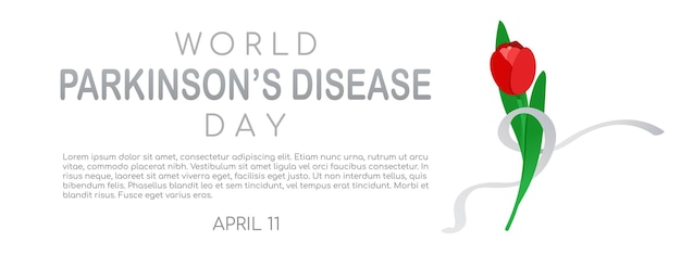 Всемирный день болезни Паркинсона39 фоновая векторная иллюстрация