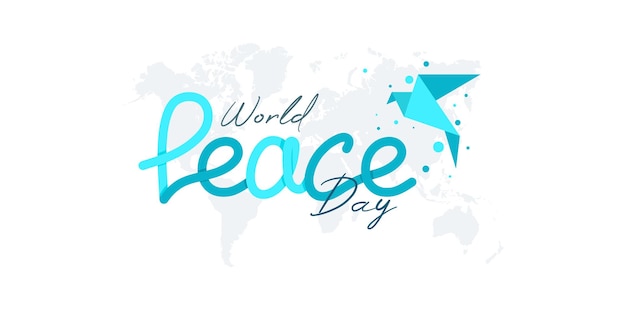 world peace day 21 september peace day celebration with abstract dove design ornament