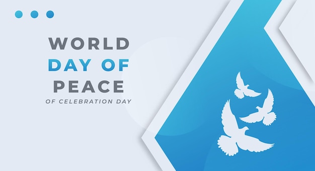 Vector world peace day celebration vector design illustration for background poster banner advertising