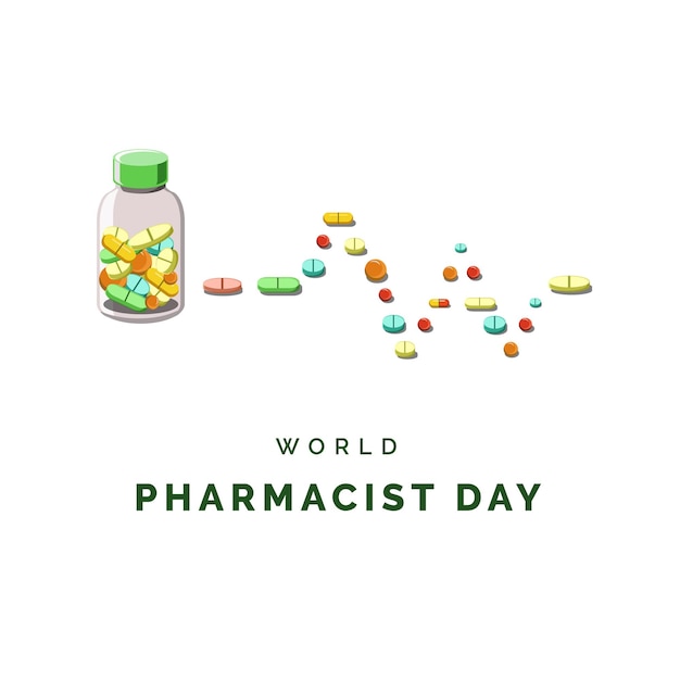 World Pharmacist Day Illustration Vector