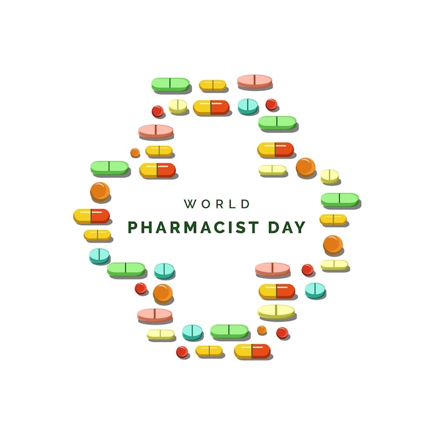 World Pharmacist Day Illustration Vector