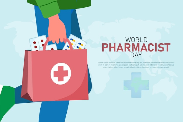 Vector world pharmacist day
