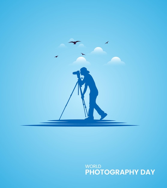 World photography day photography day creative camera lance photographer design for social media