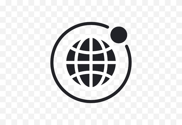 World planet web network globe world map earth global business travel connection flat design