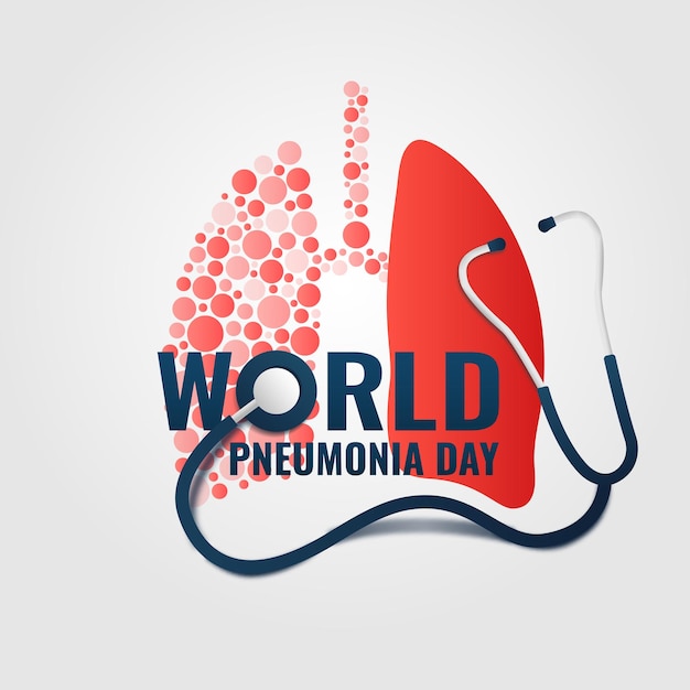 World Pneumonia Day. Banner