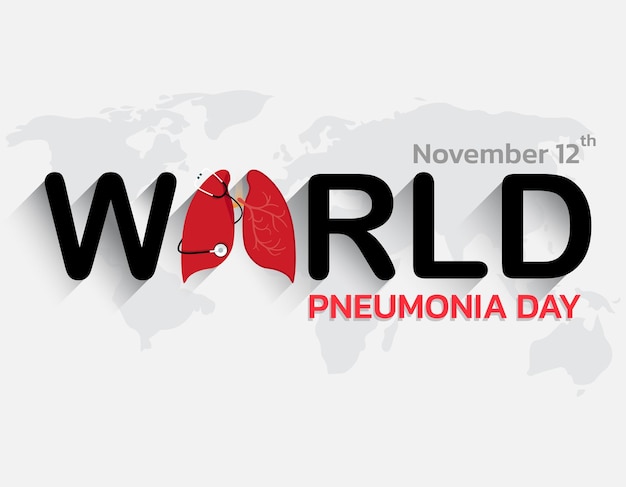 World pneumonia day vector illustration on the theme world pneumonia day