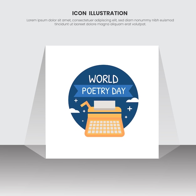 World Poetry Day Icon