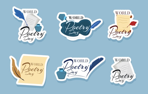 World Poetry Day Sticker