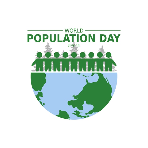 World Population Day creative concept design for banner or poster