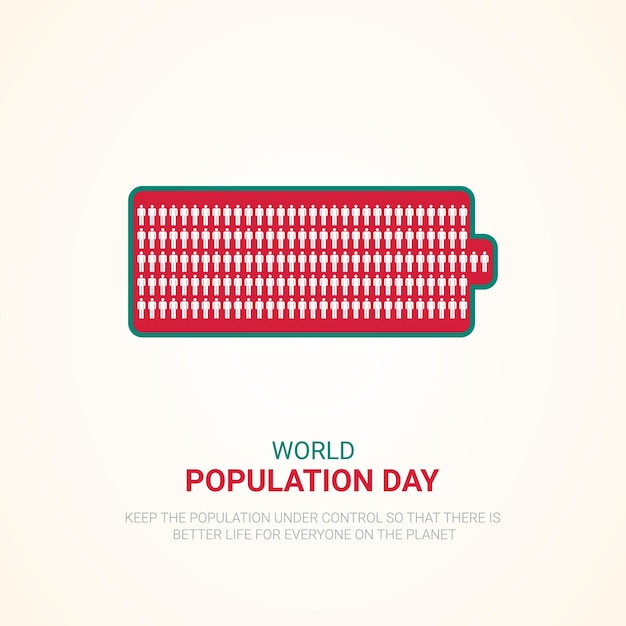 World Population day free vector