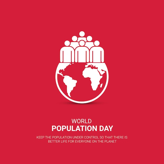 World Population day free vector