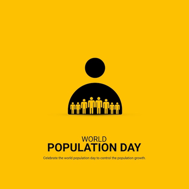 Vector world population day illustration free vector