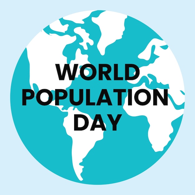 World Population Day Poster Design Vector