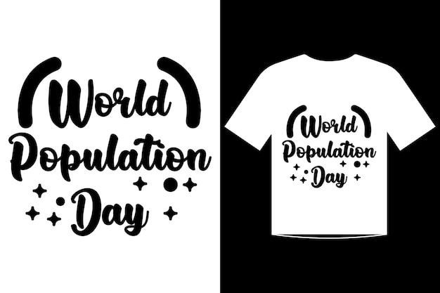 World population day template design vector