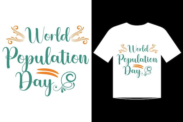 World population day template design vector