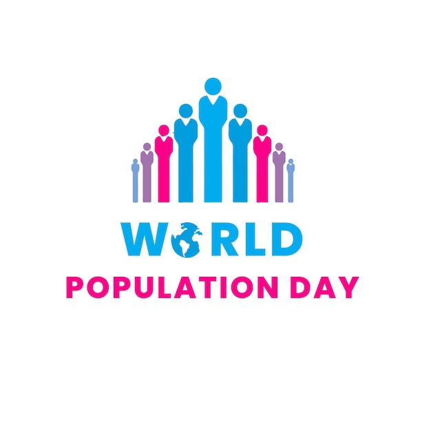 world population day vector template design