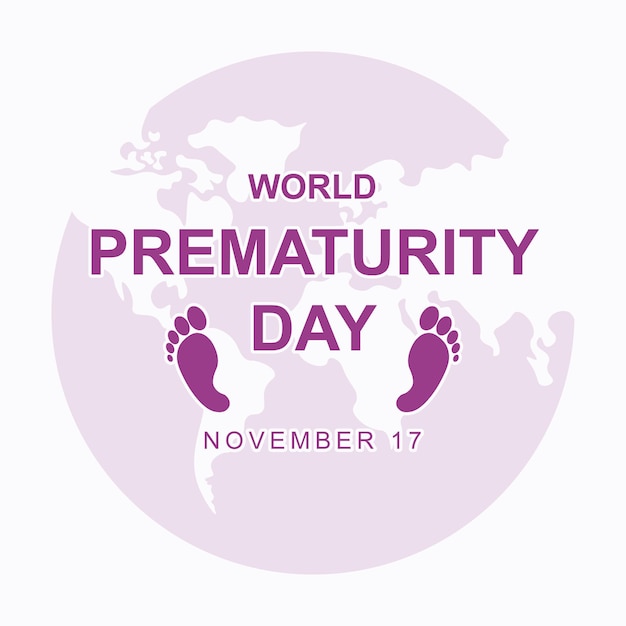 World prematurity day background