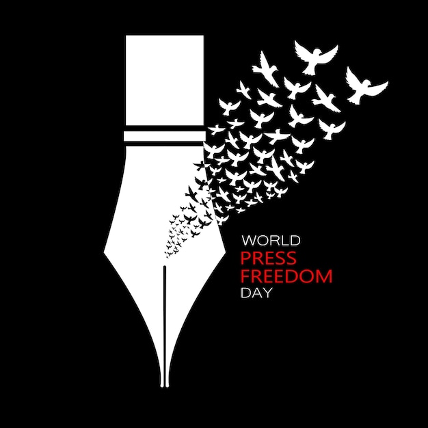 Vector world press freedom day 02