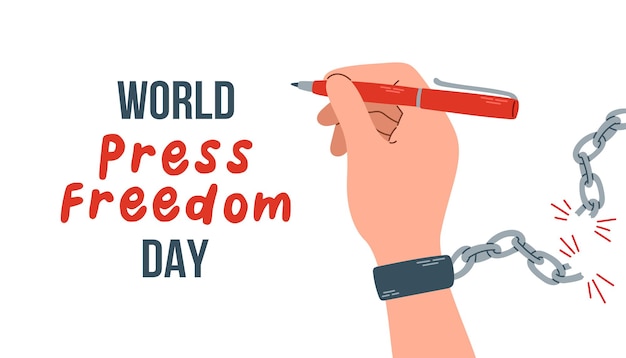 World Press Freedom Day Vector illustration for Greeting Cards Posters and Banners EPS10