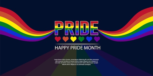 Vector world pride month