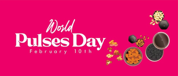 World pulses day illustration vector graphic