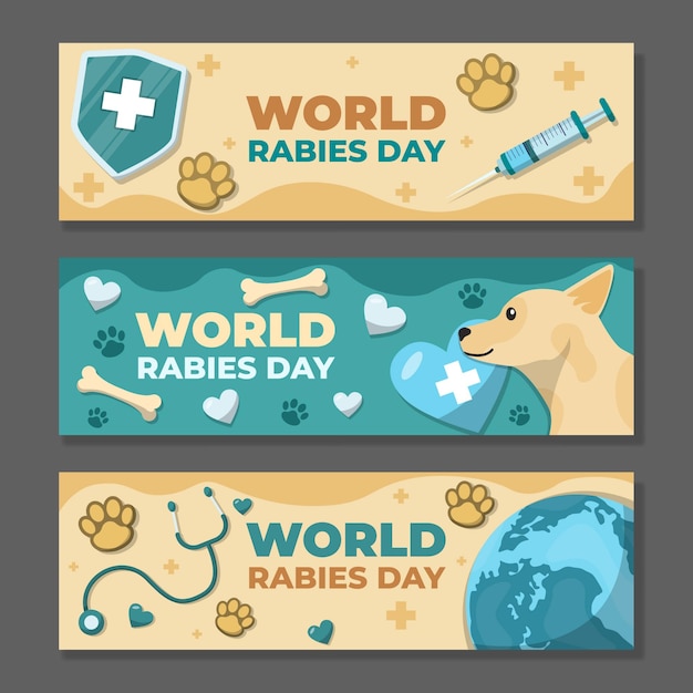 World Rabies Day Set Banner