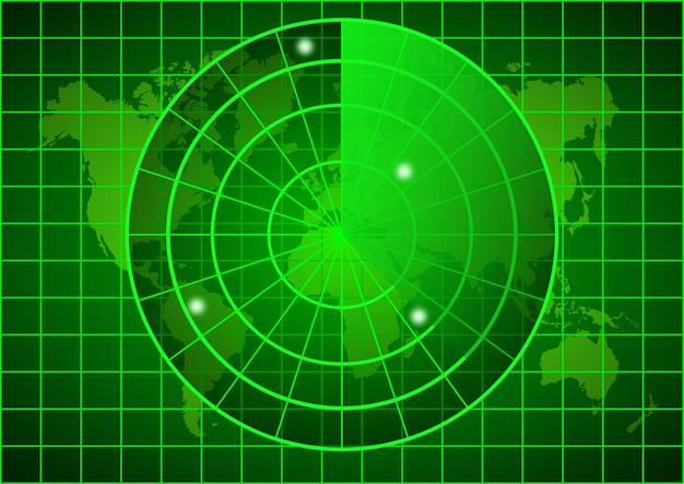 Vettore radar mondiale