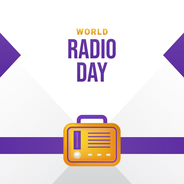 World Radio Day Design Background