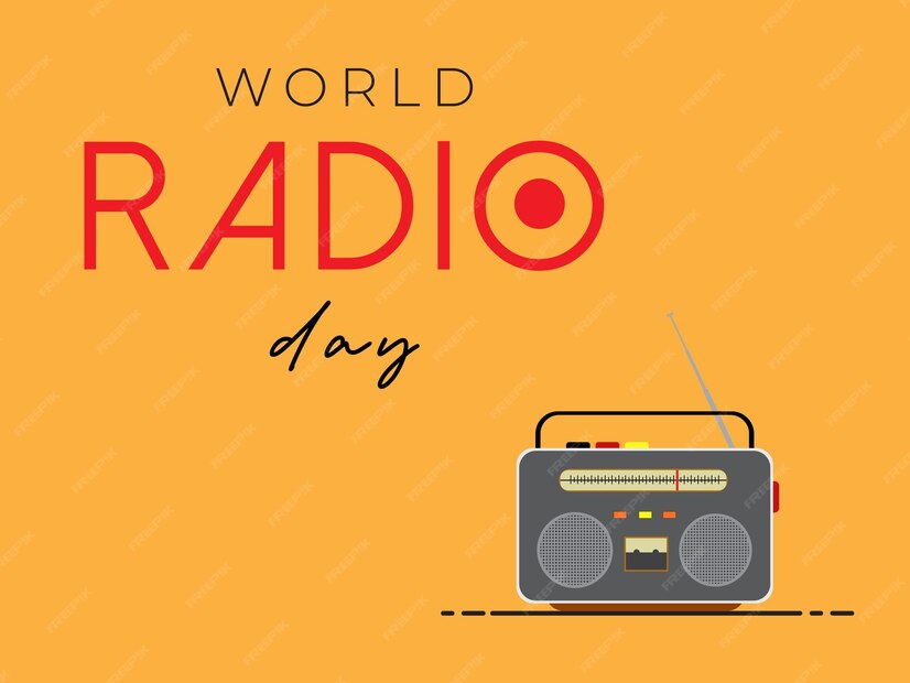 Premium Vector World radio day