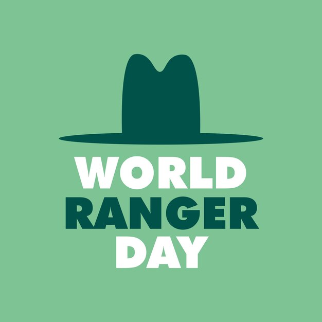 World ranger day design vector