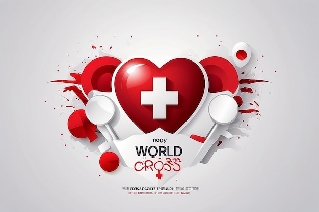 World red cross day concept vector illustration 8th may red cross health concept with vector elements