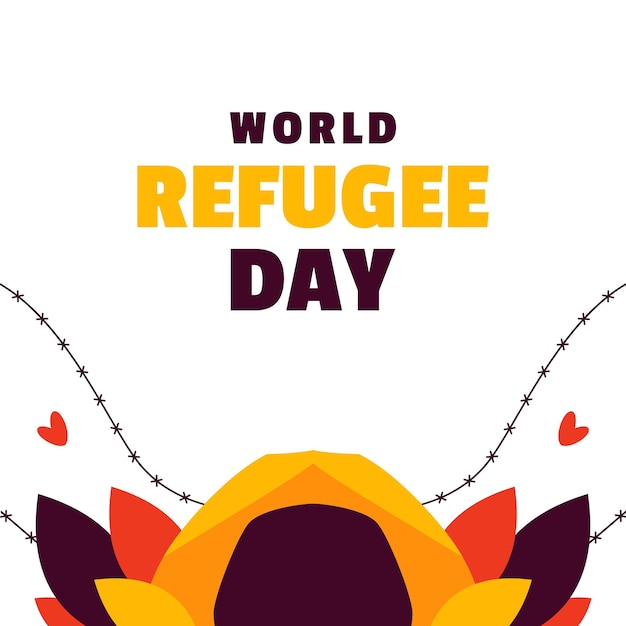 World Refugee Day Illustration Design Event