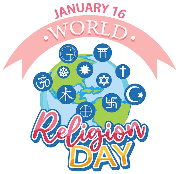 world religion day banner design