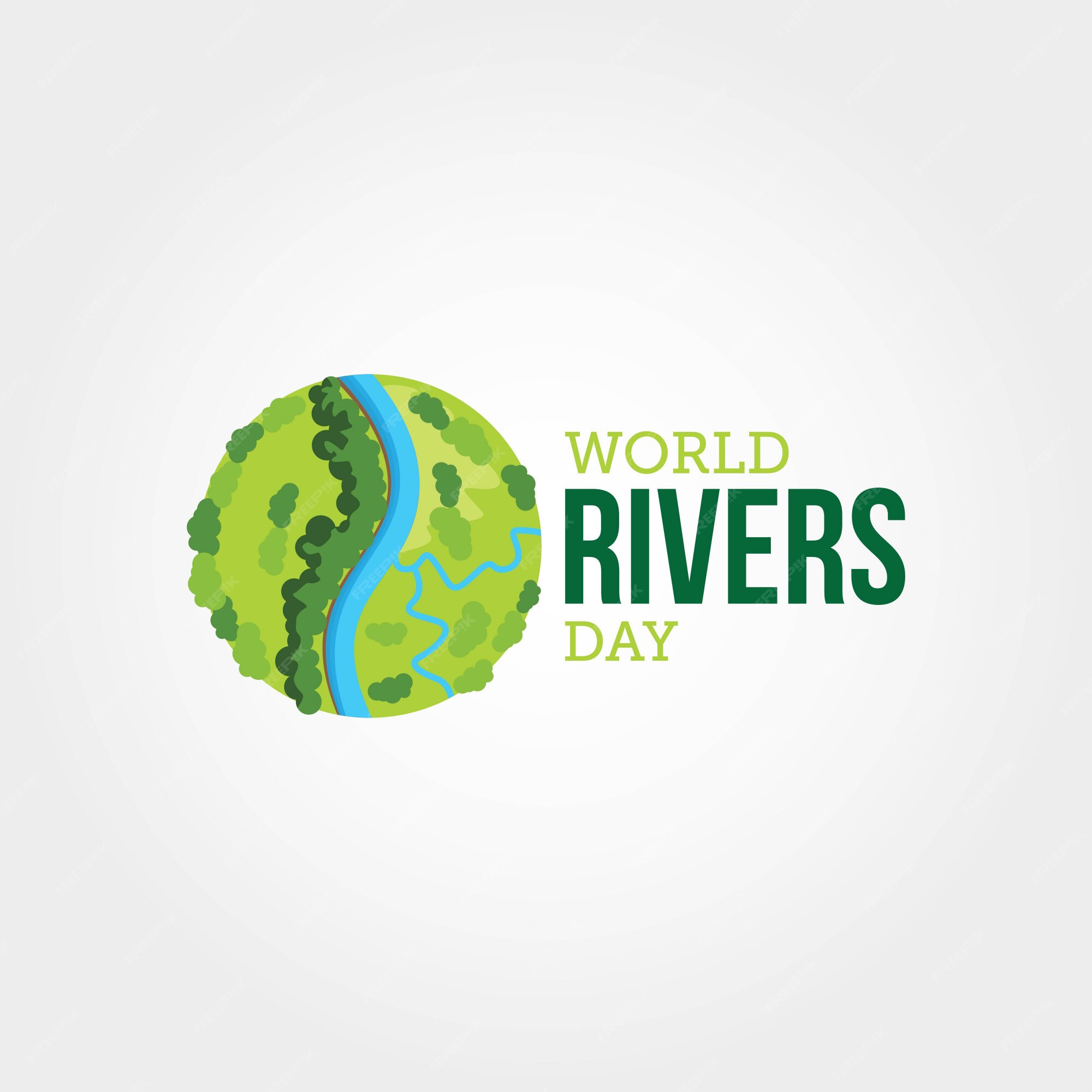 Premium Vector World rivers day