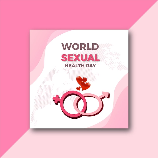 World sexual health day celebration social media post