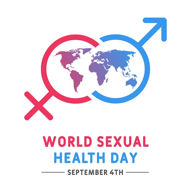 Vector world sexual health day concept