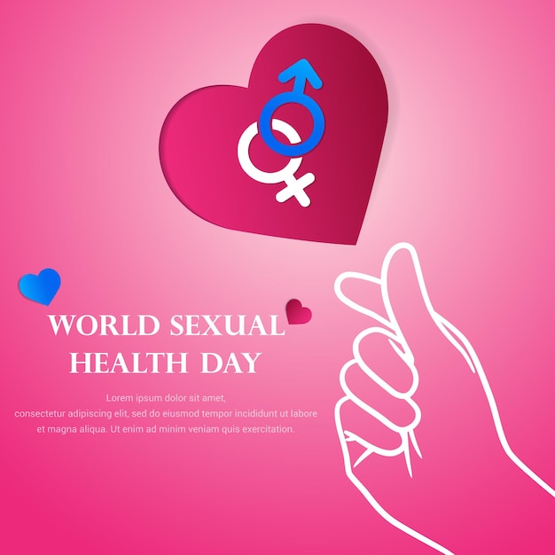 World sexual health day concept