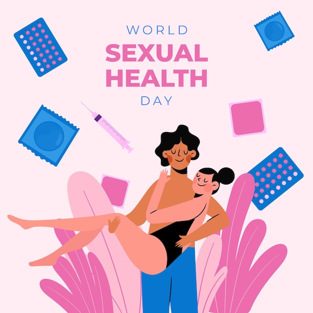 Вектор Иллюстрация всемирного дня сексуального здоровья