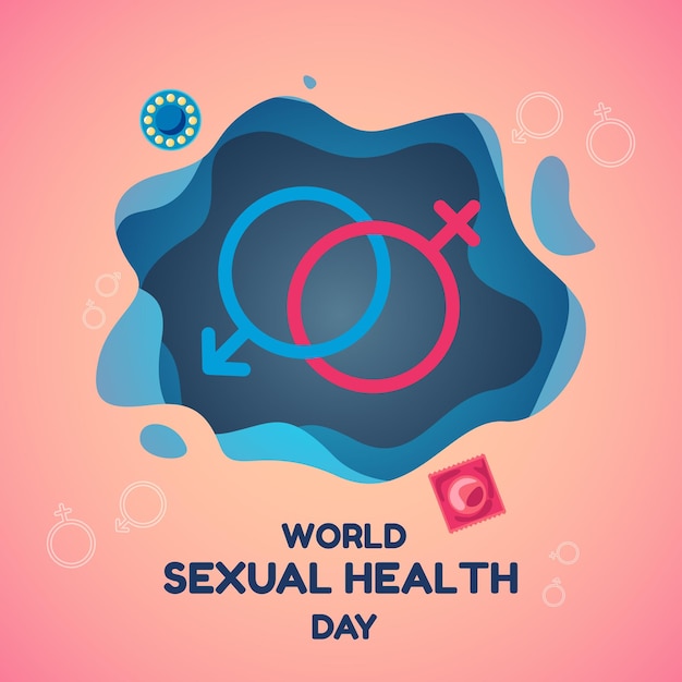 Vettore illustrazione di giornata mondiale della salute sessuale