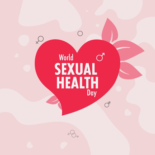 Vector world sexual health day illustrator design template